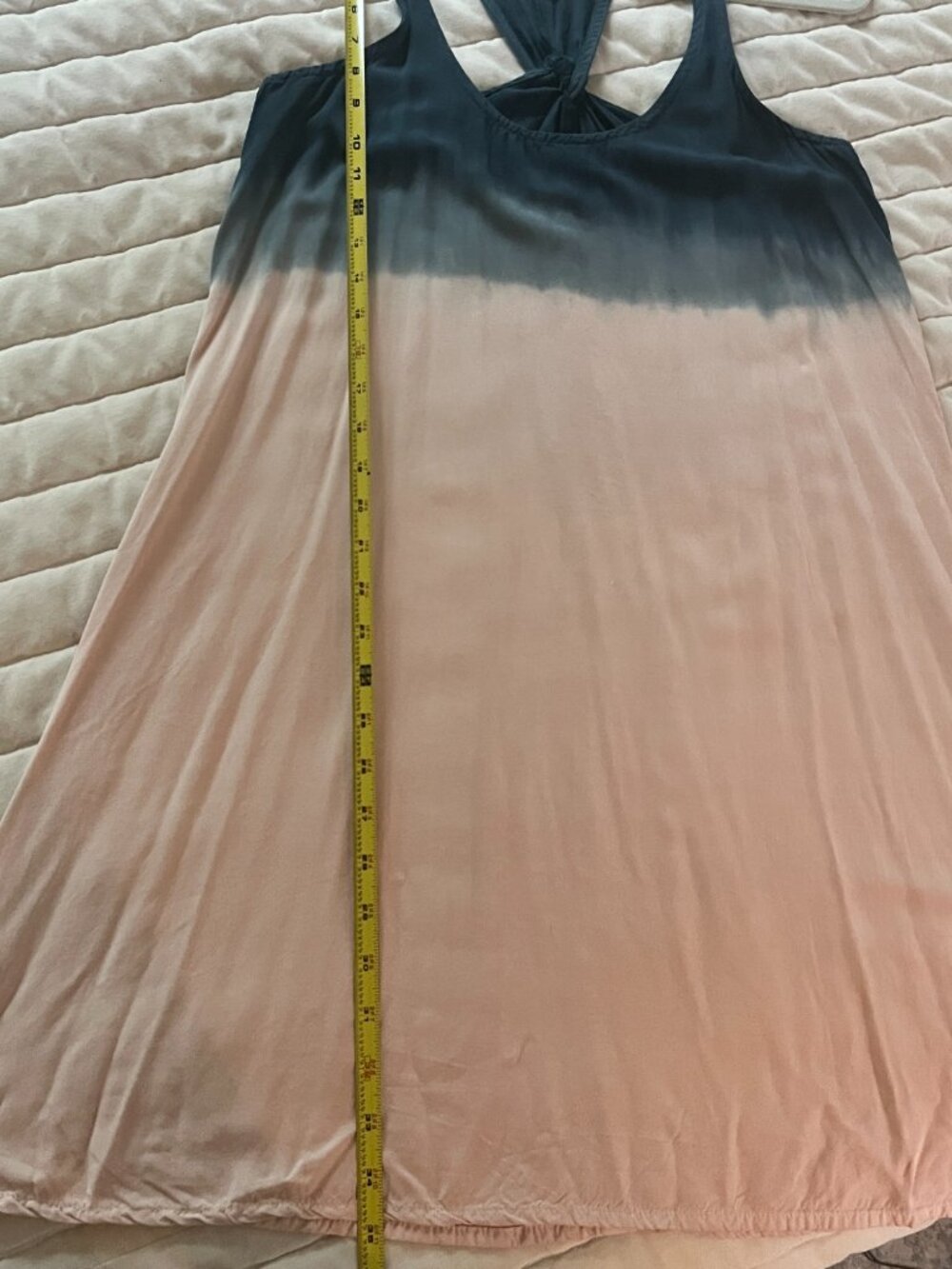 Splendid Mini Dress - Ombre Navy and Blush Pink, Size Medium - Picture 6 of 8